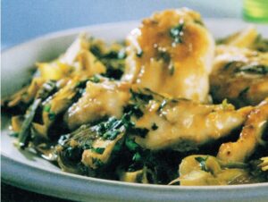 coniglio carciofi