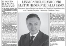 Banca di Piacenza, cambio al vertice: il nuovo presidente è Luciano Gobbi