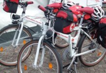 La CRI in bici, parte il nuovo servizio di soccorso sanitario in bicicletta