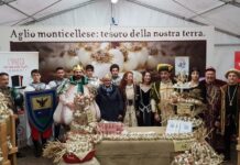 Aglio bianco piacentino “re” della fiera a Monticelli e protagonista in tv