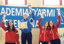 Scherma, pioggia di medaglie per la spada biancorossa a Cremona