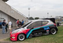Christian Bussandri di nuovo in pista ad Ascoli con la sua Peugeot 208 a metano