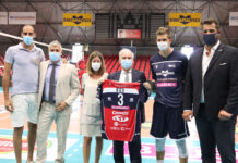 LA GAS SALES BLUENERGY VOLLEY PIACENZA SALUTA IL PREFETTO MAURIZIO FALCO