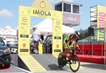 Ciclismo, Francesco Calì (Aspiratori Otelli Vtfm Carin Loxam Baiocchi Alchem Cadeo Carpaneto) terzo in pista a Forlì
