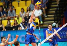 LE MANI DI ENRICO CESTER PER IL MURO DI GAS SALES BLUENERGY VOLLEY PIACENZA!