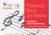 Sabato 26 marzo concerto ai Teatini con la Piacenza Wind Orchestra per i 100 anni della Lilt