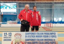 Atletica: Simone Boiocchi sfiora il podio ai Campionati italiani FISDIR