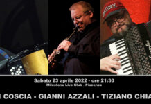 Gianni Coscia torna al Milestone in trio con Chiapelli e Azzali