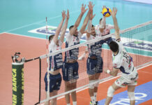 Volley: Gas Sales Bluenergy sconfitta 3-0 contro Itas Trentino