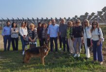 Gruppo di Confagricoltura Donna in visita al parco agrovoltaico di Giovanni Zangrandi
