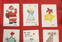 Fiorenzuola, solidarietà natalizia con le cartoline di A.FA.DI frutto della creatività dei ragazzi
