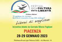 Gli aironi stilizzati diventano gabbiani e portano a Piacenza la settima edizione del Festival della Cultura e della Libertà