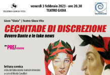 “CHECHITADE DI DISCREZIONE. Ovvero Dante e le fake news”, laboratorio teatrale-visivo del Liceo Gioia al Teatro Gioco Vita