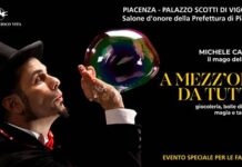 Piacenza, a Palazzo Scotti di Vigoleno l’evento ‘A mezz’ora da tutto’ col mago Michele Cafaggi
