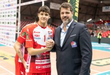 Manuel Zlatanov di Gas Sales Bluenergy Volley al Torneo Wevza con la Nazionale Under 18