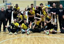 Volley serie B maschile girone D, la Canottieri Ongina vince la “maratona” di Asola: 3-2 alla Kema