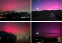 Aurora boreale vista anche dall’Italia, e non solo al Nord
