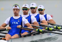 Torna la grande Italia del remo, argento nel quattro di coppia