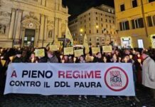 Ddl sicurezza, manifestazioni in tutta Italia per la “fiaccolata contro il buio del regime”