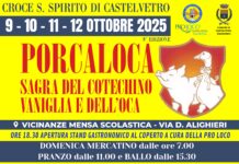PORCALOCA, Sagra del cotechino vaniglia e dell’oca: dal 9 al 12 ottobre a Castelvetro Piacentino