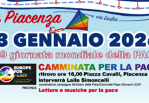Camminata per la Pace”, l’adesione del Comune di Piacenza